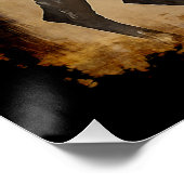 Middeleeuwse ridder te paard perfect poster (Hoek)