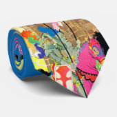 middeleeuwse ridder te paard stropdas (Opgerold)