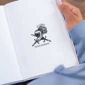  middeleeuwse ridderhelm rubberstempel