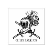  middeleeuwse ridderhelm rubberstempel (Afrduk)