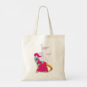 Middeleeuwse ridderpaard in harnas fantasie tote bag (Achterkant)