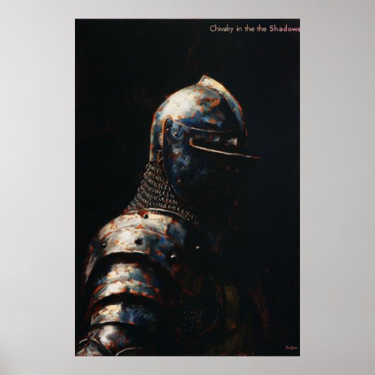 Middeleeuwse Ridders in Armor Poster Print (Voorkant)