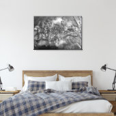 MIDDELEEUWSE RIDDERS IN TOERNOOI Zwart Wit Canvas Afdruk (Insitu (Slaapkamer))