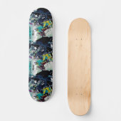 middeleeuwse ridders jaagse paarden persoonlijk skateboard (Voorkant)