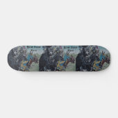middeleeuwse ridders jaagse paarden skateboard (Horizontaal)