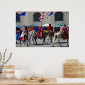 Middeleeuwse ridders parade poster (Keuken)