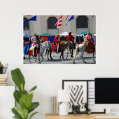 Middeleeuwse ridders parade poster (Thuiskantoor)