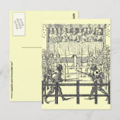 middeleeuwse ridders steekspel Briefkaart (Voorkant / Achterkant)