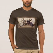 middeleeuwse ridders te paard t-shirt (Voorkant)