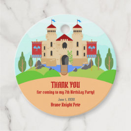 Middeleeuwse Ridders Toernooi Jongen Verjaardagsfe Bedankjes Labels