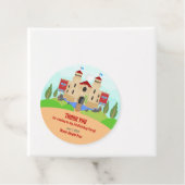 Middeleeuwse Ridders Toernooi Jongen Verjaardagsfe Bedankjes Labels (In situ)