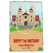 Middeleeuwse Ridders Toernooi Jongen Verjaardagsfe Medium Cadeauzakje (Voorkant)