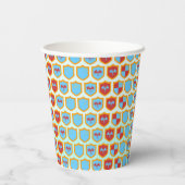 Middeleeuwse Ridders Toernooi Jongen Verjaardagsfe Papieren Bekers (Achterkant)