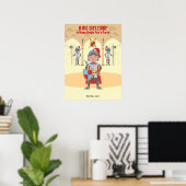 Middeleeuwse Ridders Tornooi Jongen Verjaardagsfee Poster (Thuiskantoor)
