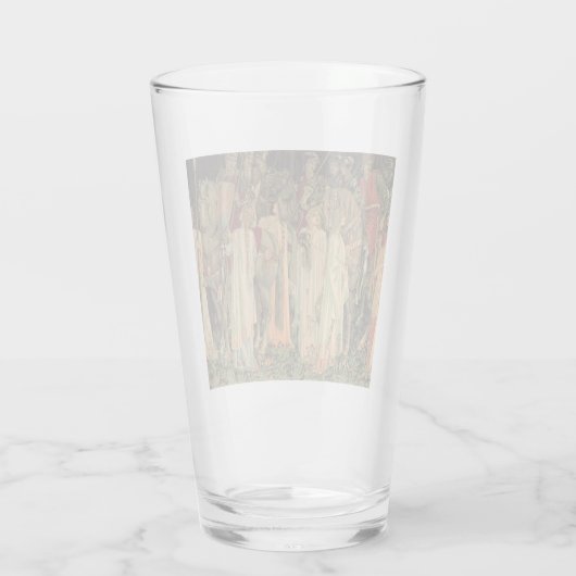 Middeleeuwse Ridders van de Ronde Tafel Glas (Achterkant)