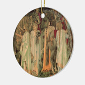 Middeleeuwse Ridders van de Ronde Tafel Keramisch Ornament (Links)