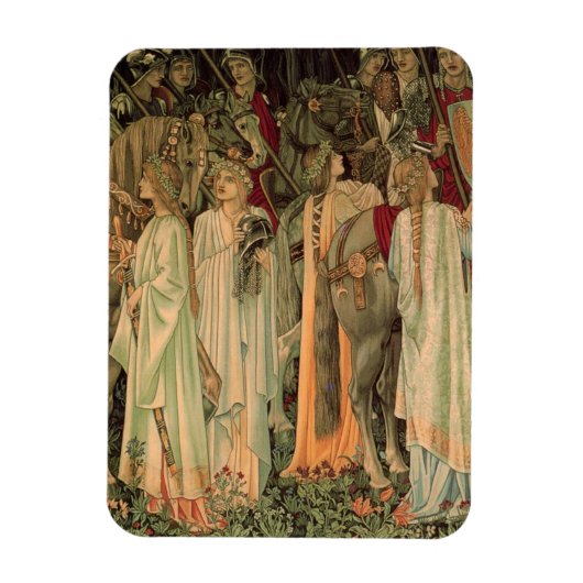 Middeleeuwse Ridders van de Ronde Tafel Magneet (Verticaal)