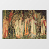 Middeleeuwse Ridders van de Ronde Tafel Raamsticker (Vel)