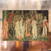 Middeleeuwse Ridders van de Ronde Tafel Raamsticker (Vel 2)