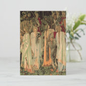 Middeleeuwse Ridders van de Ronde Tafel Save The Date (Staand voorkant)