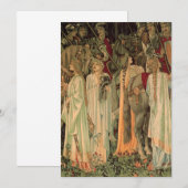 Middeleeuwse Ridders van de Ronde Tafel Save The Date (Voorkant / Achterkant)