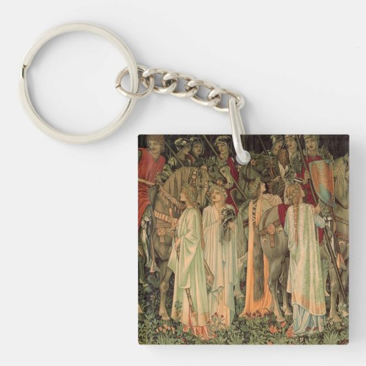 Middeleeuwse Ridders van de Ronde Tafel Sleutelhanger (voorkant)