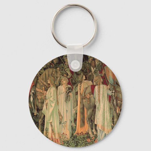 Middeleeuwse Ridders van de Ronde Tafel Sleutelhanger (Voorkant)
