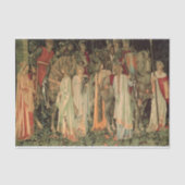 Middeleeuwse Ridders van de Ronde Tafel Tissuepapier (Voorkant)