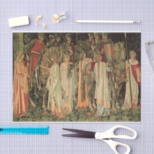 Middeleeuwse Ridders van de Ronde Tafel Tissuepapier (Craft)