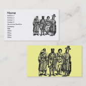 Middeleeuwse Ridders Visitekaartje (Voorkant / Achterkant)