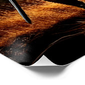 Middeleeuwse Ridderwake bij zonsondergang Perfect Poster (Hoek)