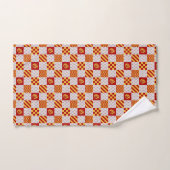 Middeleeuwse Rood Geel Magische Fantasie Heraldisc Bad Handdoek (Handdoek)