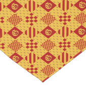 Middeleeuwse Rood Geel Magische Fantasie Heraldisc Korte Tafelloper (Hoek)