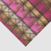 MIDDELEEUWSE ROZE GOTISCHE HOUTEN METALEN DECOUPAG TISSUEPAPIER (Detail)