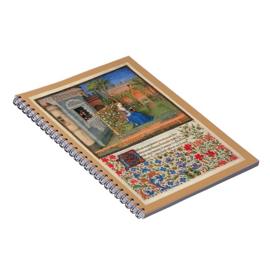 middeleeuwse rozen tuin notitieboek (Rechterzijde)