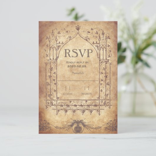 Middeleeuwse RSVP (Staand voorkant)