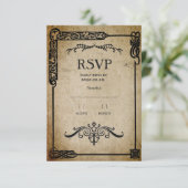 Middeleeuwse RSVP Kaartje (Staand voorkant)