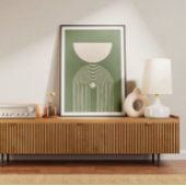 Middeleeuwse salie minimale kunst poster