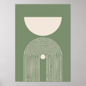 Middeleeuwse salie minimale kunst poster (Voorkant)