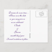 Middeleeuwse Save the Date! Aankondigingskaart (Achterkant)