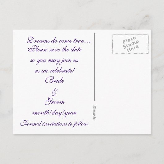 Middeleeuwse Save the Date! Aankondigingskaart (Achterkant)