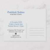 Middeleeuwse schaduwen Pattern Party Nodig Post Ka Uitnodiging Briefkaart (Achterkant)