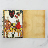 MIDDELEEUWSE SCHAKER IN HOFPERKAMENT KAART (Binnen)