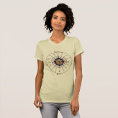 Middeleeuwse Scheikunde Alchemie Astronomie Astrol T-shirt (Voorkant volledig)