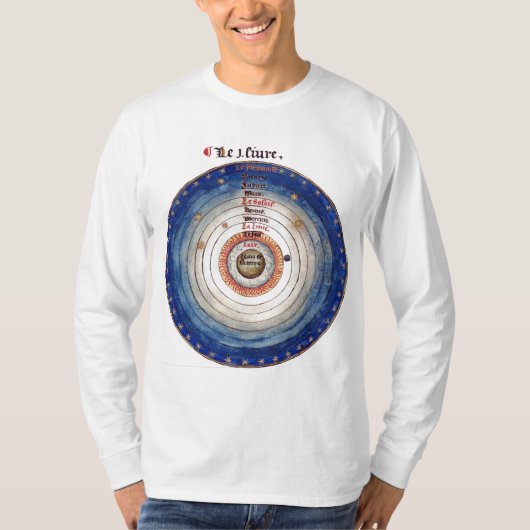 middeleeuwse scheikunde Alchemie Astronomie Astrol T-shirt (Voorkant)