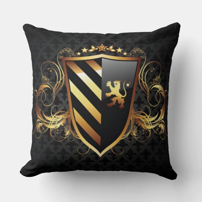 Middeleeuwse Schild Decoratiekussen Kussen (Voorkant)