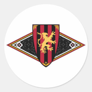 middeleeuwse schild Sticker