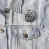 Middeleeuwse schilden knop ronde button 5,7 cm (In situ)