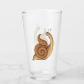 Middeleeuwse Schreeuwende Slak Glas Tumbler (Achterkant)