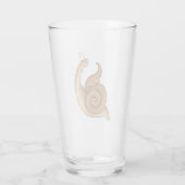 Middeleeuwse Schreeuwende Slak Glas Tumbler (Achterkant)